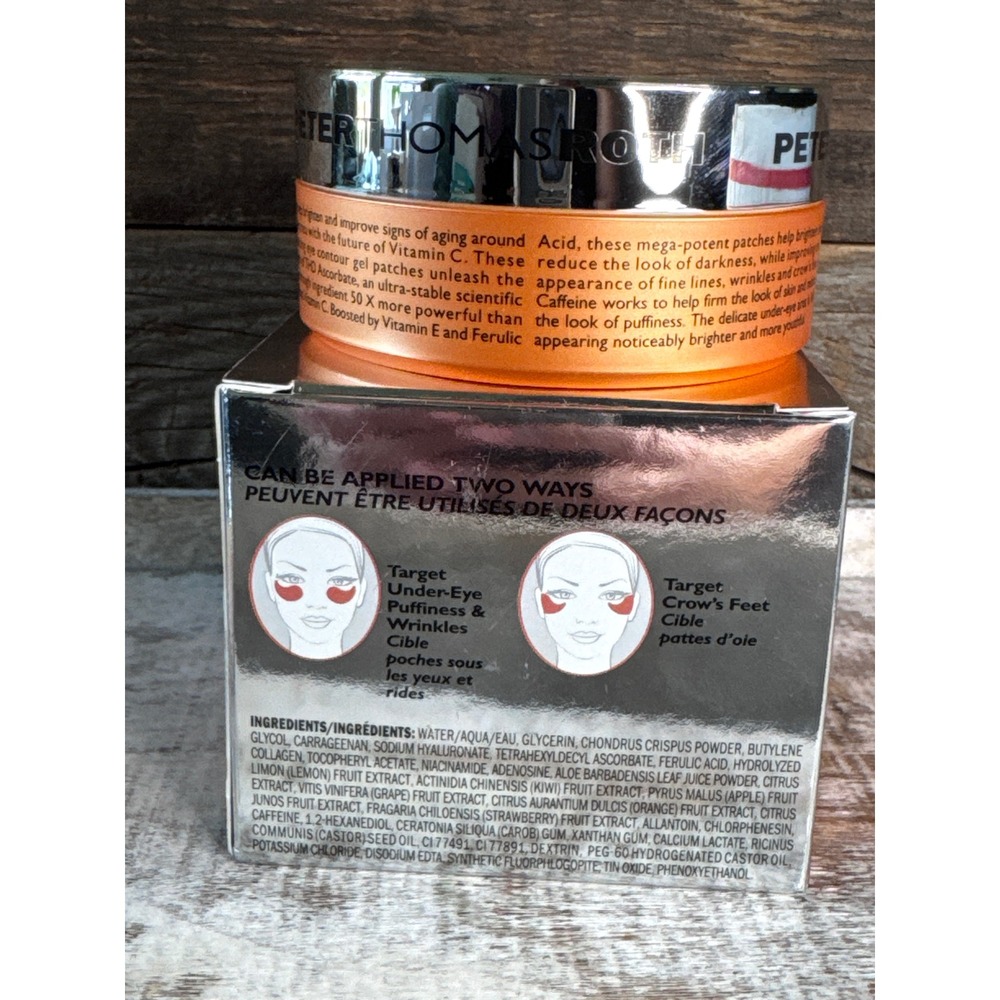 Peter Thomas Roth Potent-C Eye Patches | 30 Pair Brightening NIB | MSRP $65 - Picture 3 of 7